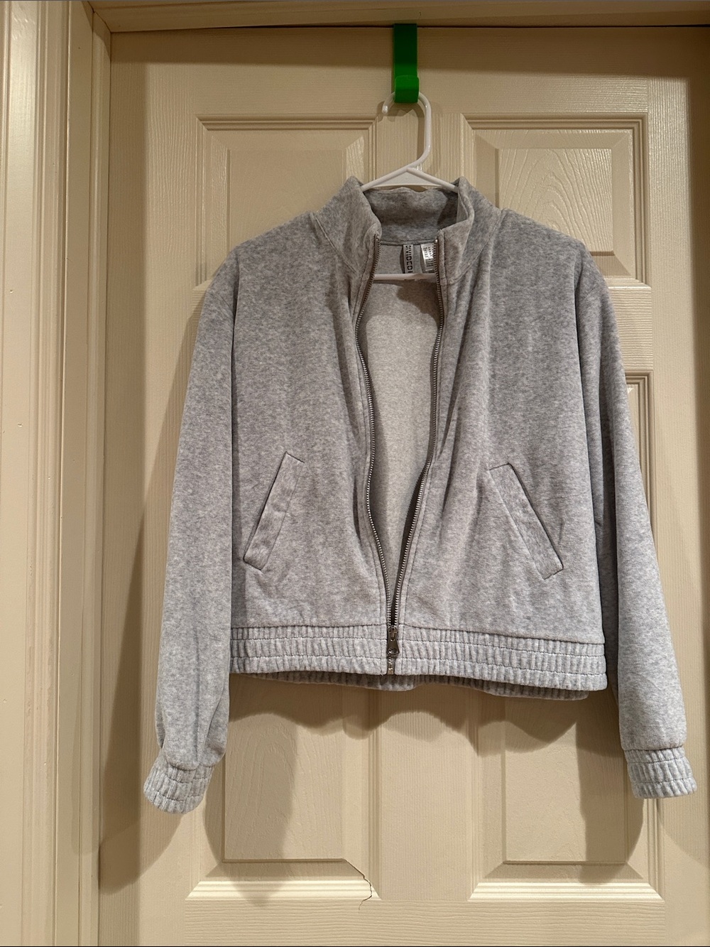 Divided Light Gray Bomber Zip Jacket